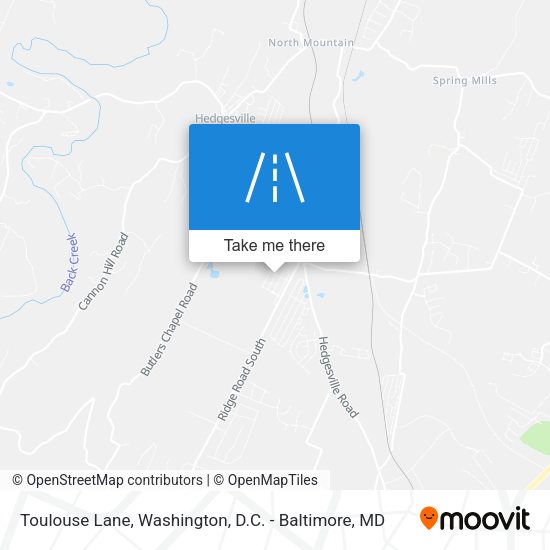 Toulouse Lane map