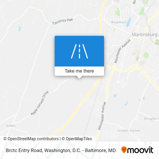 Mapa de Brctc Entry Road