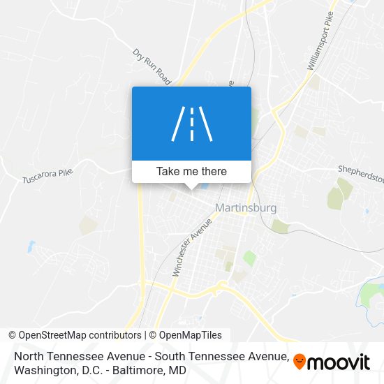 North Tennessee Avenue - South Tennessee Avenue map