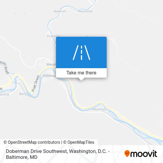 Doberman Drive Southwest map