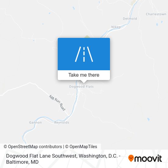Dogwood Flat Lane Southwest map