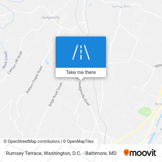 Rumsey Terrace map