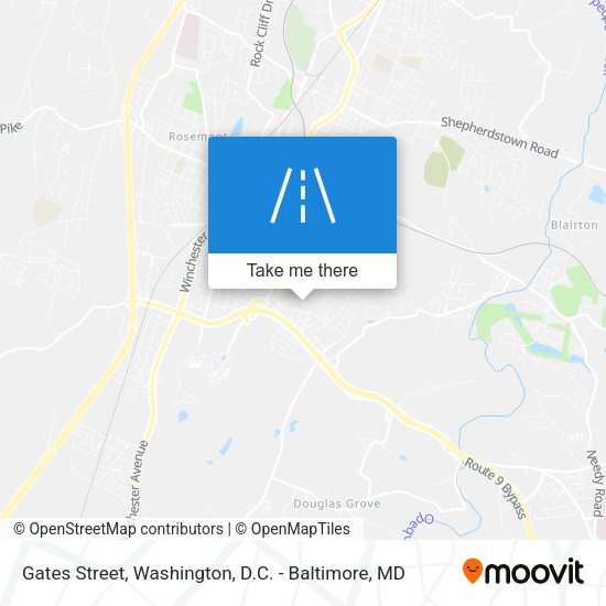 Gates Street map