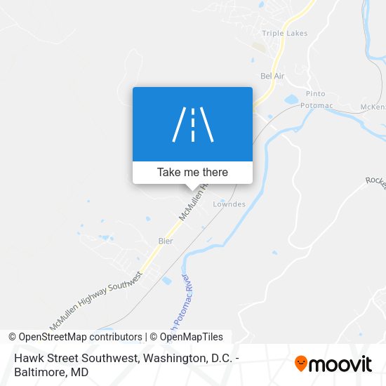 Hawk Street Southwest map