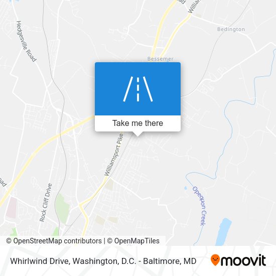 Whirlwind Drive map