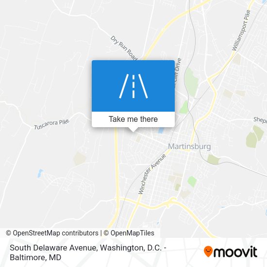 Mapa de South Delaware Avenue