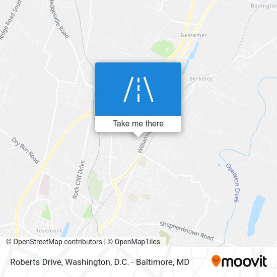 Roberts Drive map