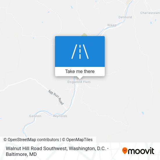 Mapa de Walnut Hill Road Southwest