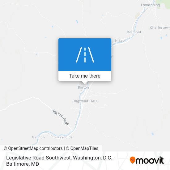Mapa de Legislative Road Southwest