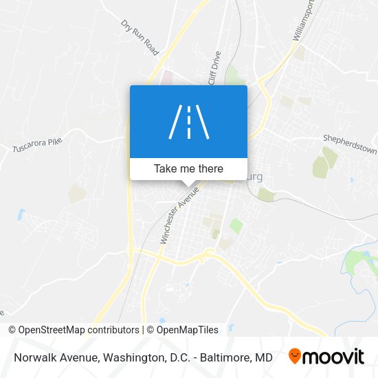 Mapa de Norwalk Avenue