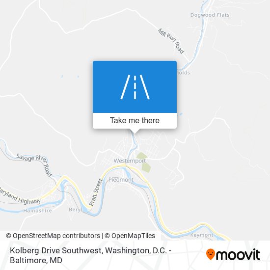 Mapa de Kolberg Drive Southwest