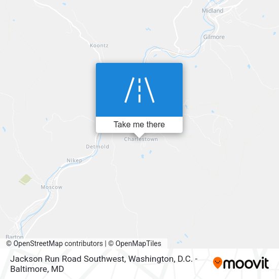 Mapa de Jackson Run Road Southwest
