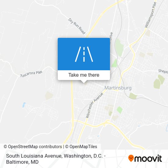 South Louisiana Avenue map