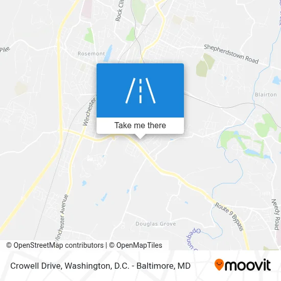 Crowell Drive map