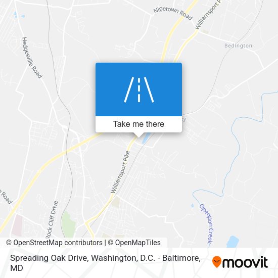 Spreading Oak Drive map