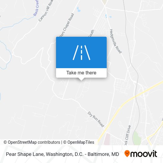 Mapa de Pear Shape Lane
