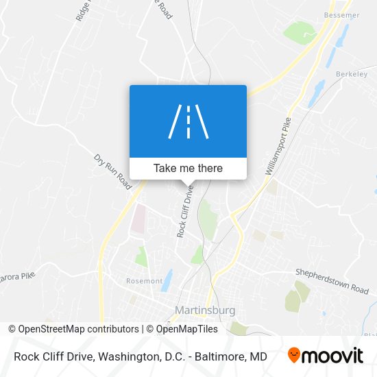 Rock Cliff Drive map