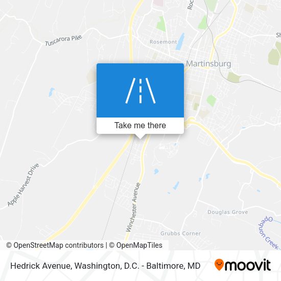 Hedrick Avenue map