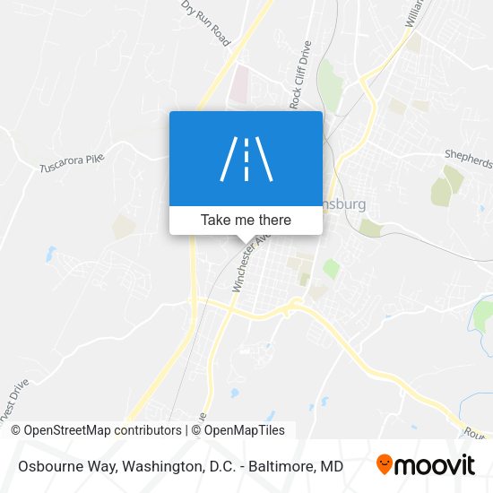 Osbourne Way map