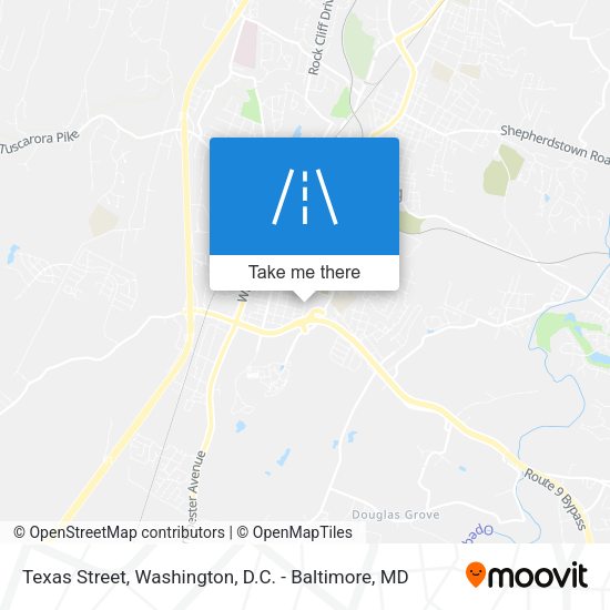 Texas Street map