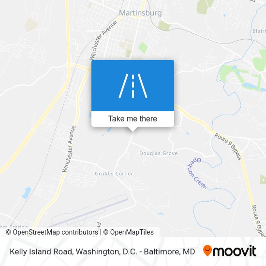 Kelly Island Road map
