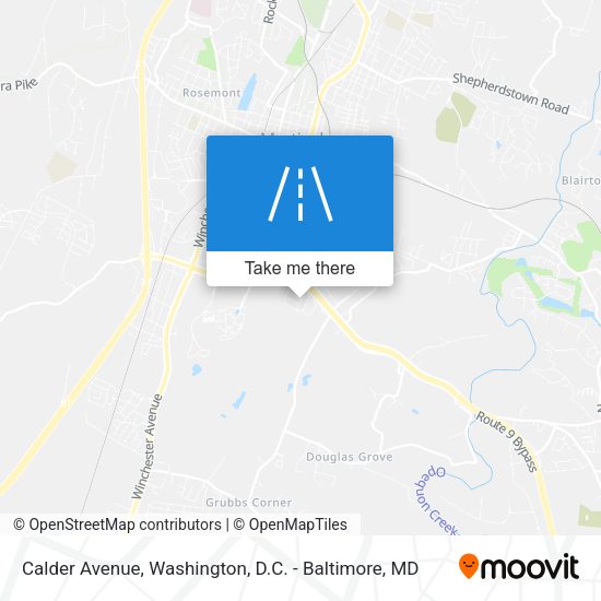 Calder Avenue map