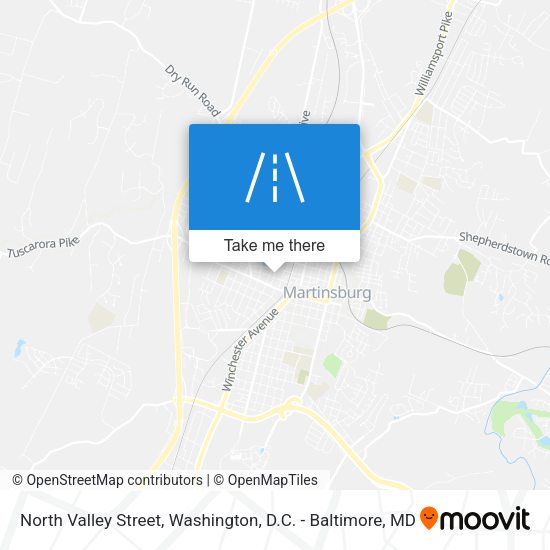 North Valley Street map