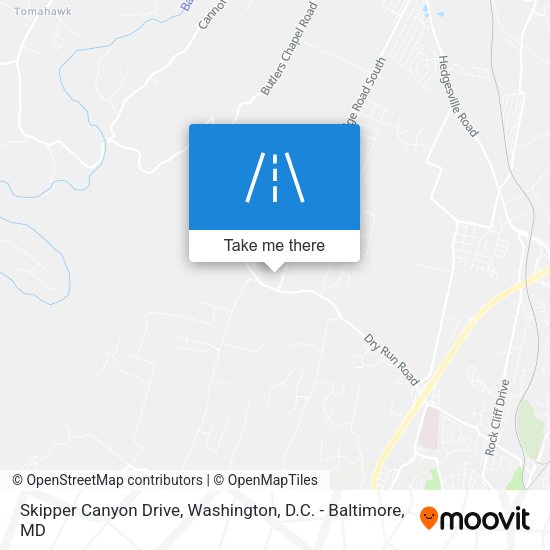 Mapa de Skipper Canyon Drive