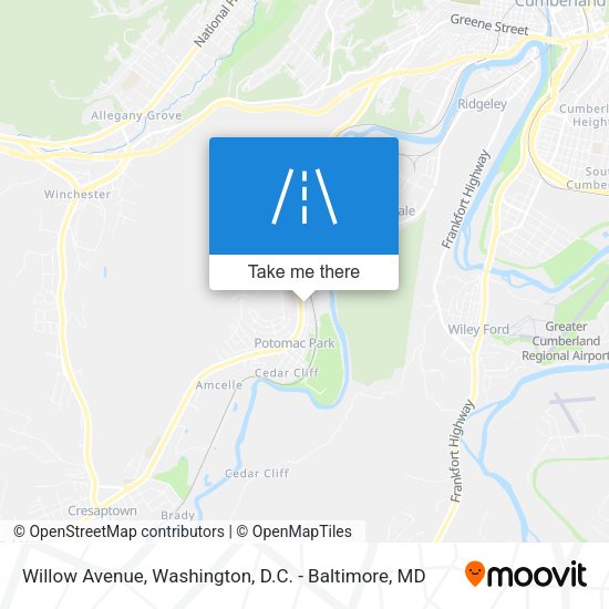 Willow Avenue map