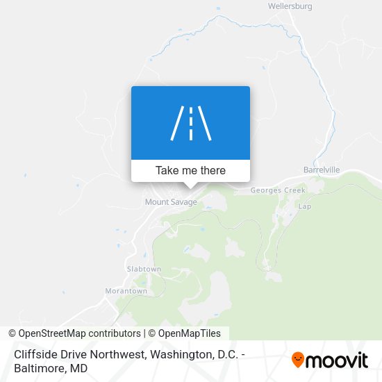Cliffside Drive Northwest map