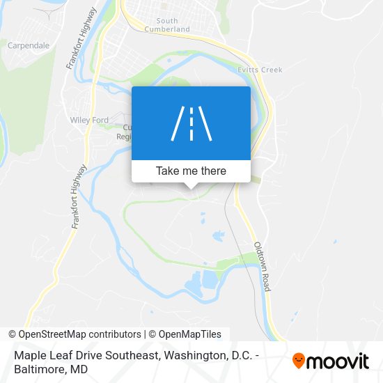 Mapa de Maple Leaf Drive Southeast