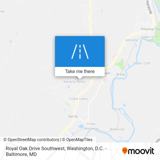 Mapa de Royal Oak Drive Southwest