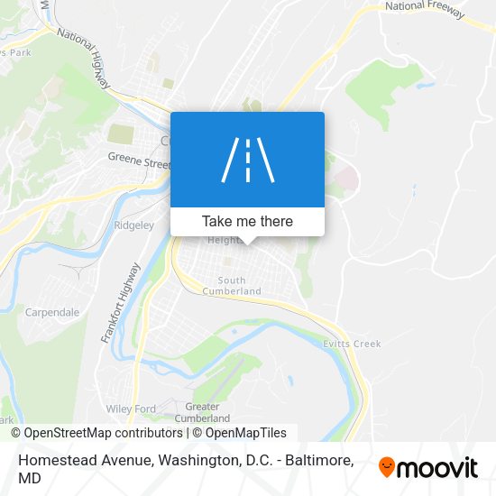 Homestead Avenue map