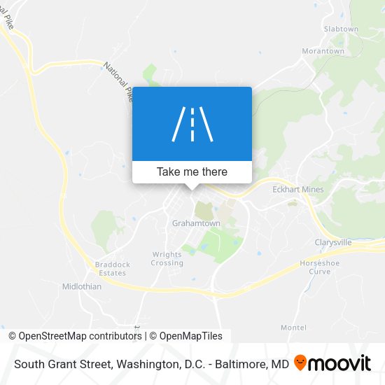 South Grant Street map
