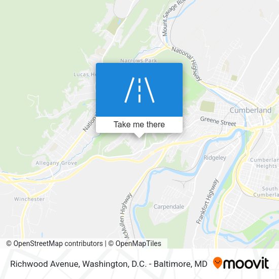 Richwood Avenue map