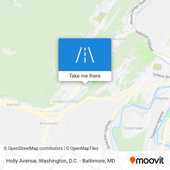 Holly Avenue map
