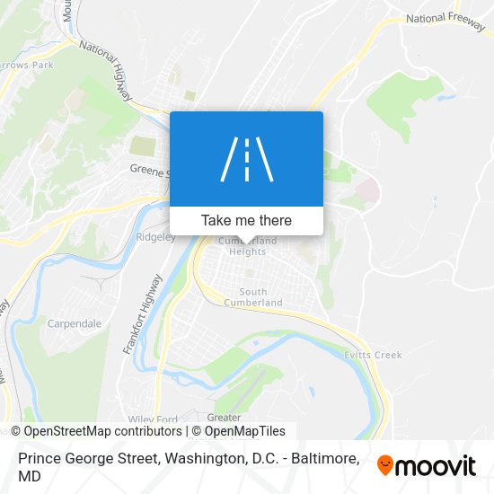 Prince George Street map