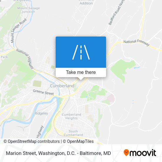 Marion Street map