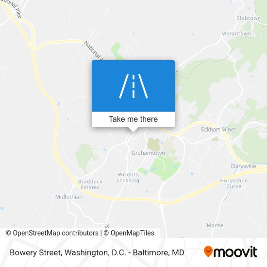 Mapa de Bowery Street