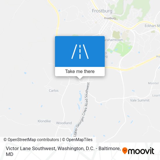Mapa de Victor Lane Southwest