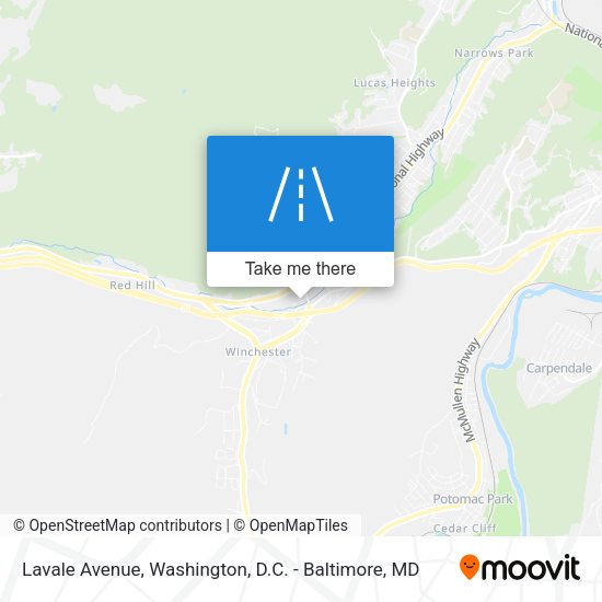 Lavale Avenue map
