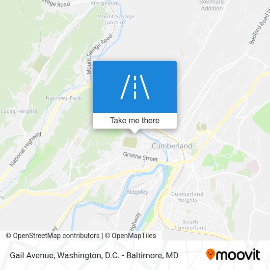 Gail Avenue map