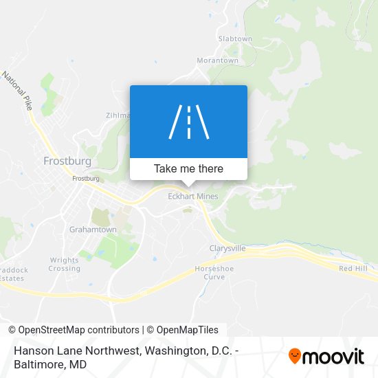 Hanson Lane Northwest map