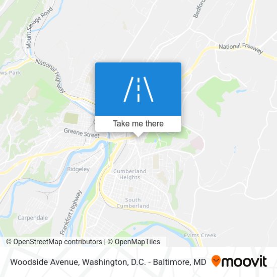 Mapa de Woodside Avenue