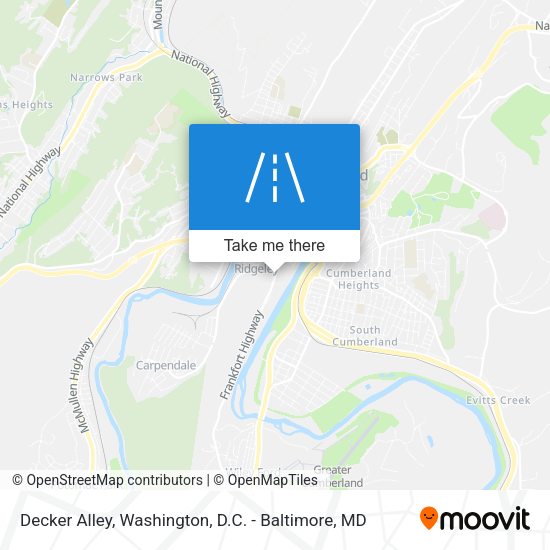 Decker Alley map