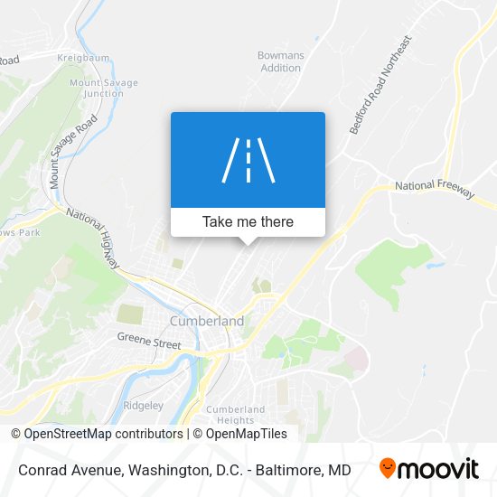 Conrad Avenue map