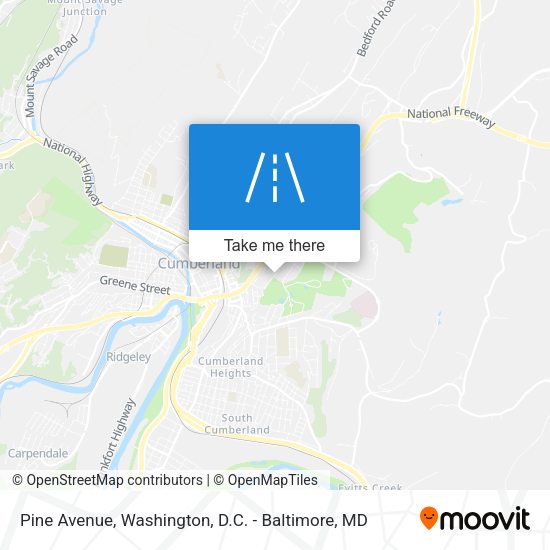 Pine Avenue map