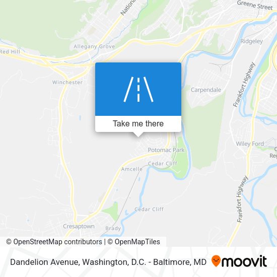 Dandelion Avenue map