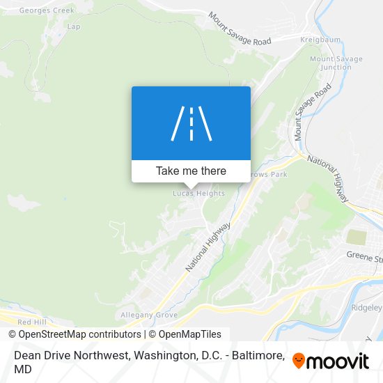 Dean Drive Northwest map