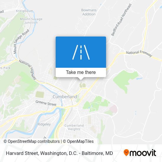 Mapa de Harvard Street
